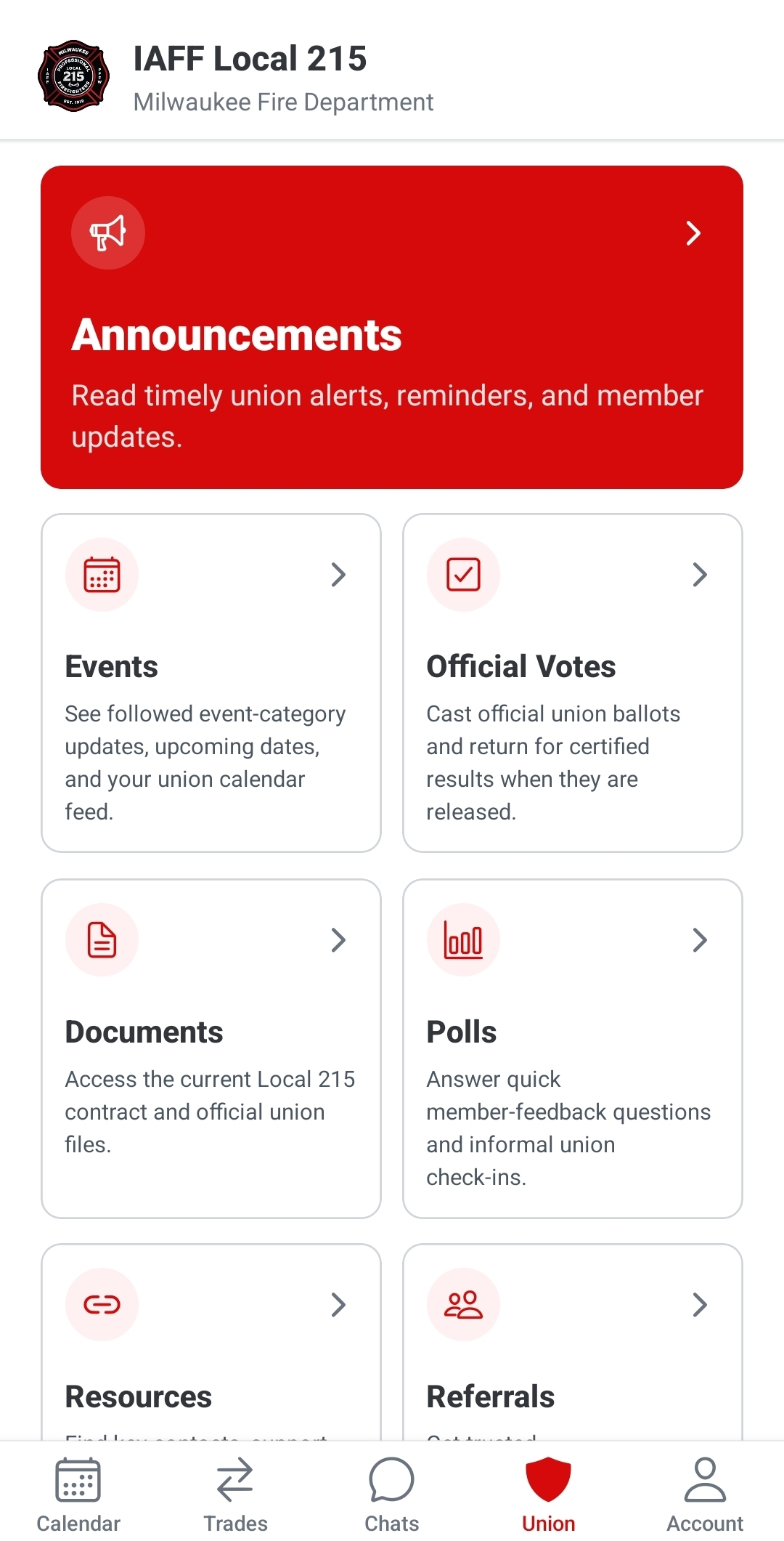 Union updates and announcements